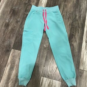 Figs Zamora Jogger Pants in Neon Blue XXS Petite